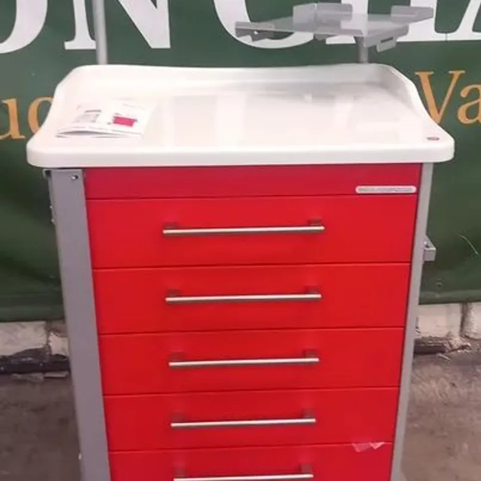 BRAND NEW MEDSTOR MODULE CART WITH 5 DRAWERS