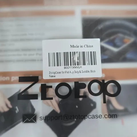 ZTOTOPCASE FOR IPAD – BLACK, DURABLE TABLET CASE (VERIFY MODEL)