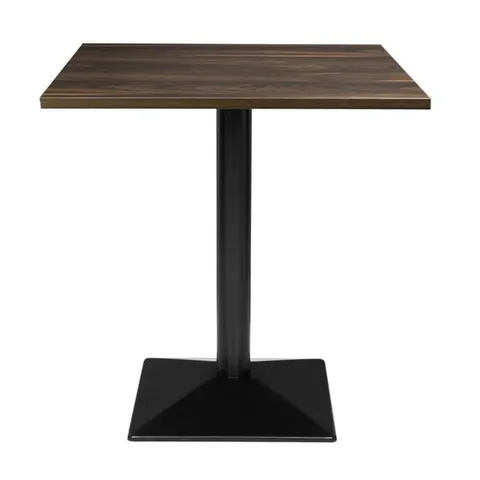 BOXED BOLERO COMPLETE TABLE SQUARE DARK WOOD EFFECT 700X700MM