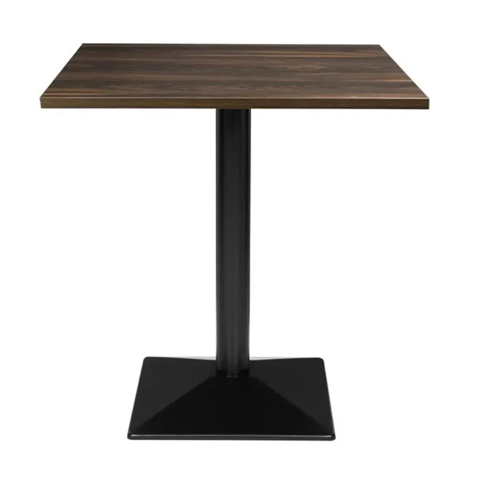 BOXED BOLERO COMPLETE TABLE SQUARE DARK WOOD EFFECT 700X700MM
