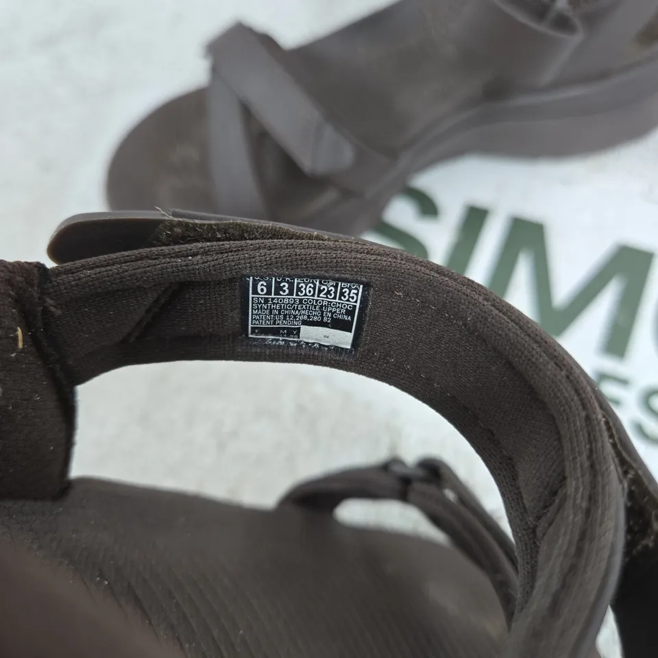 SKECHERS SLIP-INS HANDS FREE SANDALS – BROWN UK 3