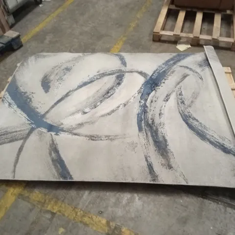 NOURISON RUGS, BRUSHSTROKES BSK02 - GREY/NAVY // SIZE: 160 x 220cm