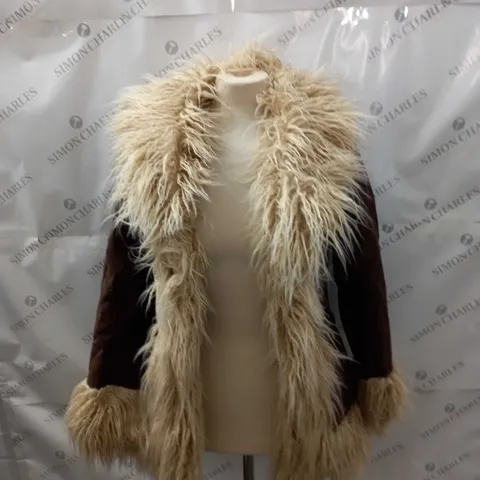 SUPERDRY VINTAGE AFGAN COAT SIZE S