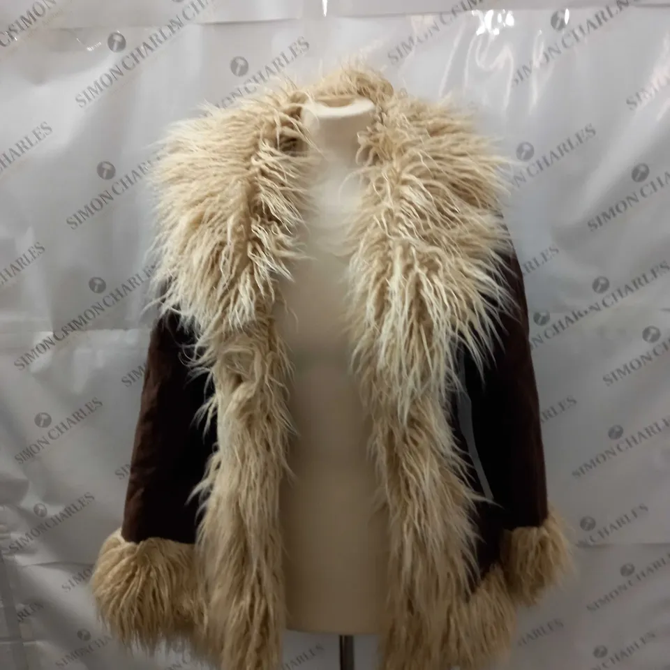 SUPERDRY VINTAGE AFGAN COAT SIZE S