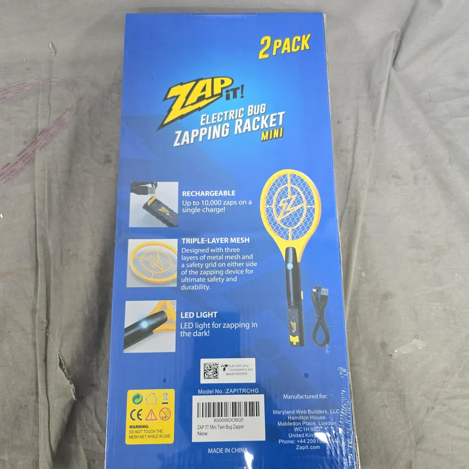 ZAP IT! MINI TWIN BUG ZAPPER – 2 PACK