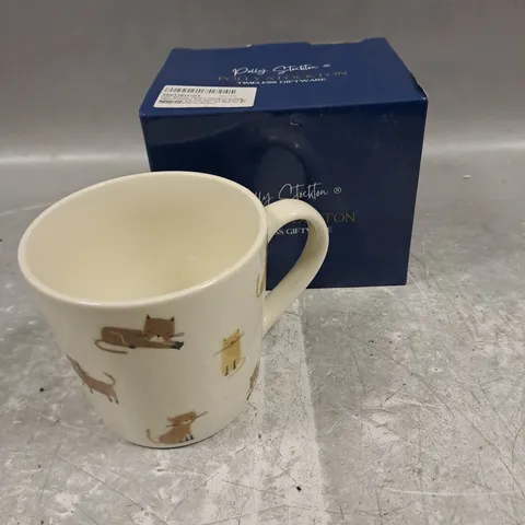 POLLY STOCKTON CURIOUS CATS MUG - COLLECTION ONLY	