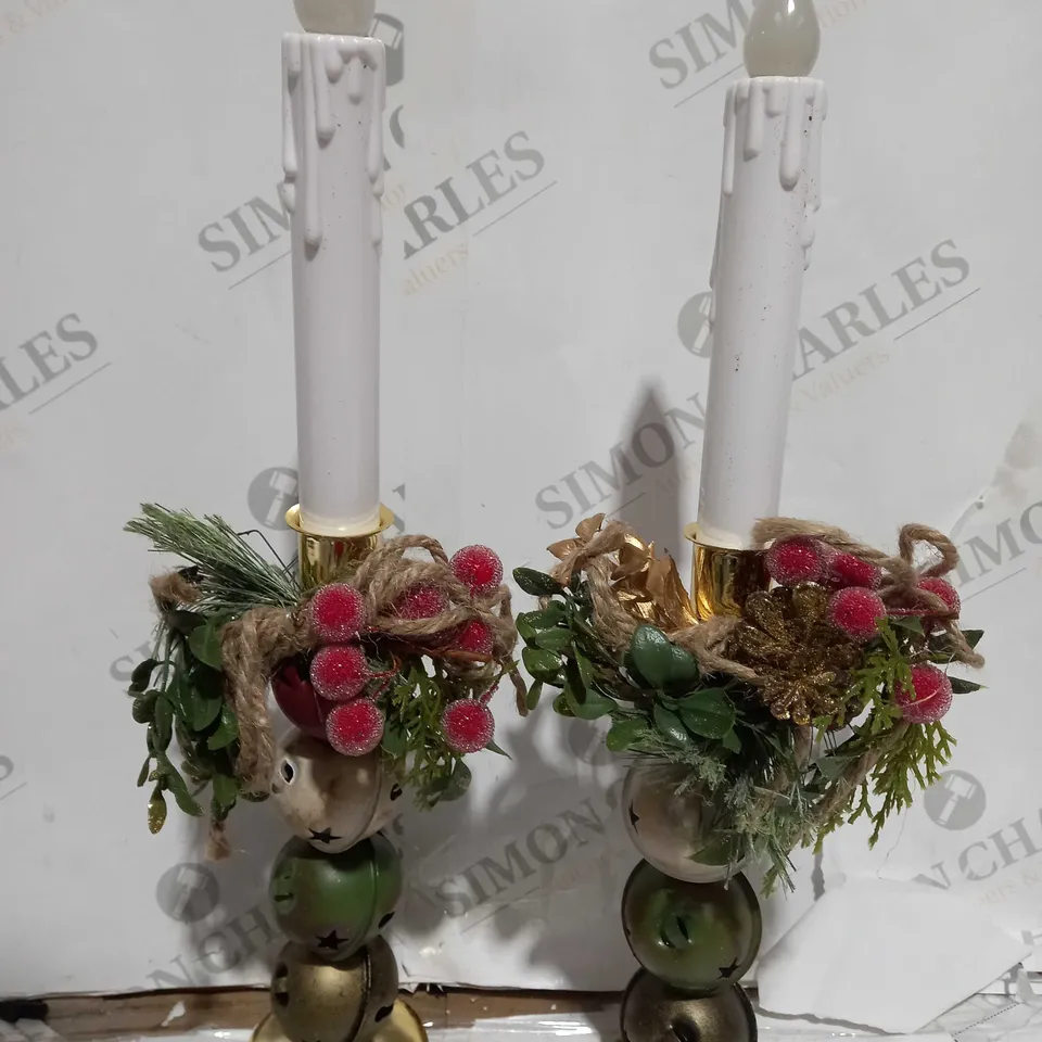 SET OF 2 LEC CANDLE HOLDER