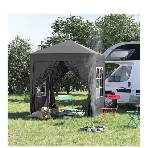 2.4 X 2.4M POP UP GAZEBO WITH MOSQUITO NET - COLLECTION ONLY