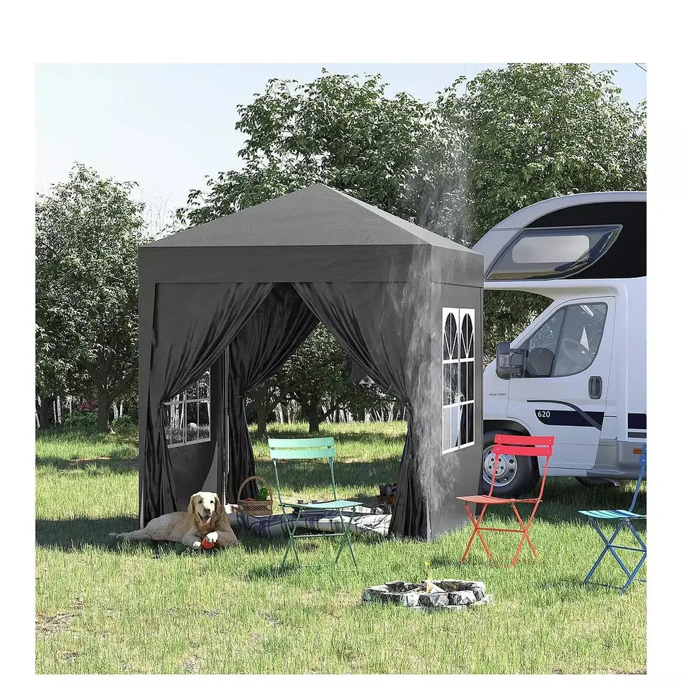 2.4 X 2.4M POP UP GAZEBO WITH MOSQUITO NET - COLLECTION ONLY