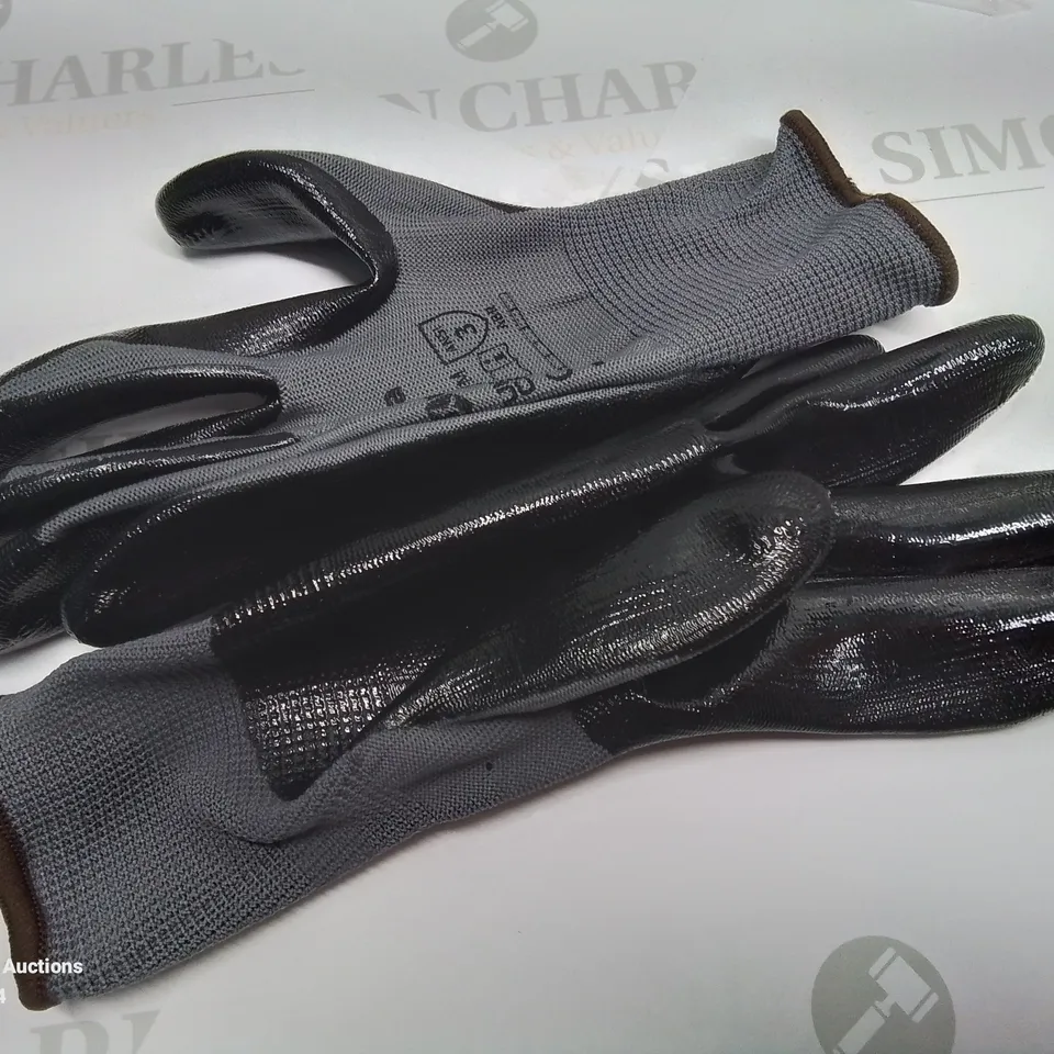 LOT OF 2 BRAND NEW 12-PIECE SMOOTH NBR GLOVE PACKS IN 8/M