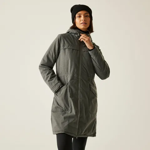 BRAND NEW REGATTA WOMEN'S ROMINE II WATERPROOF PARKA JACKET IN GREY - 22