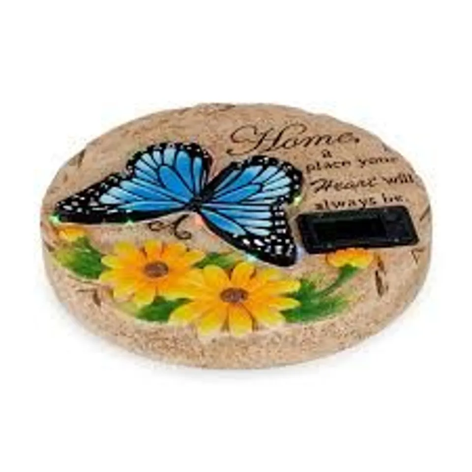 HOME2GARDEN SOLAR LED BUTTERFLY STEPPING STONE