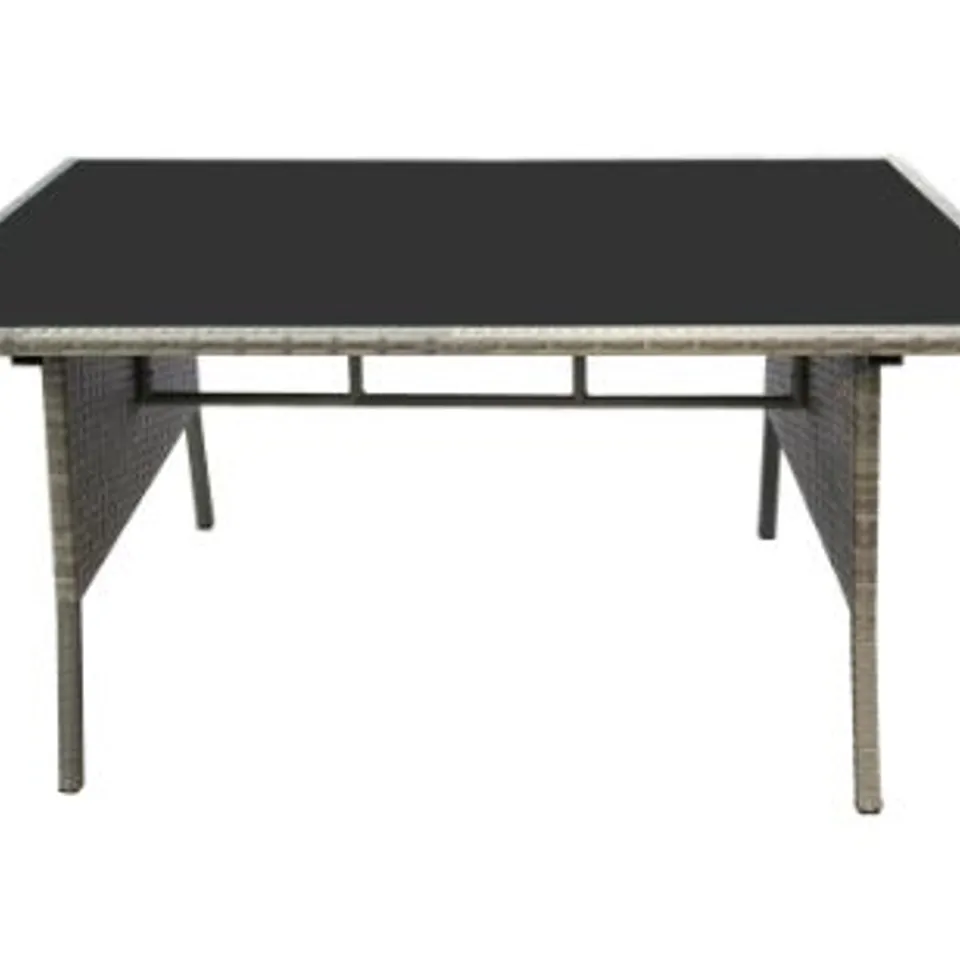 BRAND NEW BOXED ALISON AT HOME PETWORTH GREY RATTAN DINING SET(THREE BOXES) RRP £1275