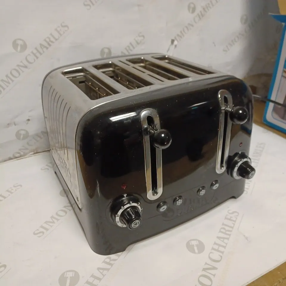 DUALIT 46205 4 SLOT LITE TOASTER IN BLACK FINISH
