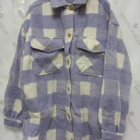 APPROXIMATELY 55 BRAND NEW THE SHACKETS IN LILAC CHECK IN VARIOUS SIZES - COLLECTION ONLY