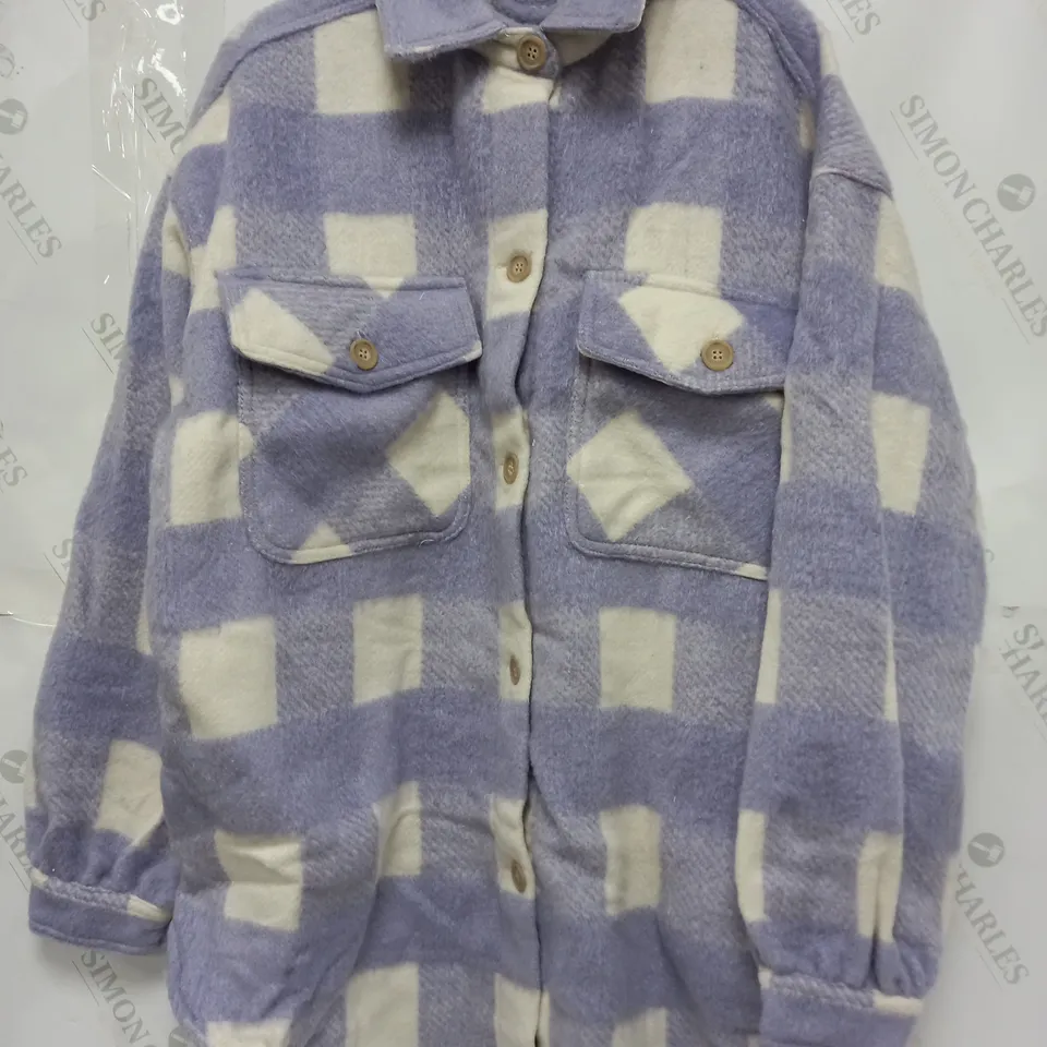 APPROXIMATELY 55 BRAND NEW THE SHACKETS IN LILAC CHECK IN VARIOUS SIZES - COLLECTION ONLY