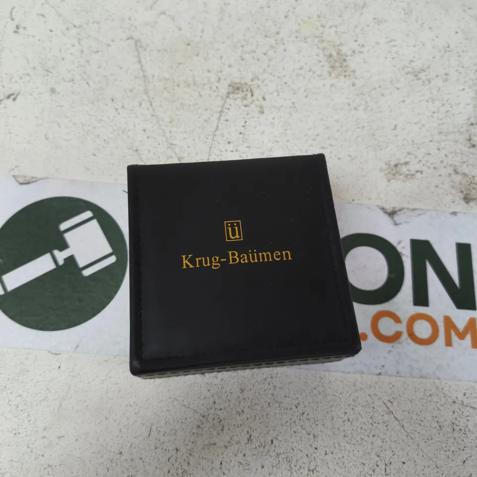 KRUG-BAUMEN REGATTA WATCH – TWO-TONE STEEL & GOLD, DATE, BOXED