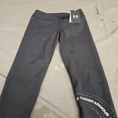 UNDER ARMOUR GIRLS G MOTION BRANDED ANKLE LEGGINGS - KIDS M 