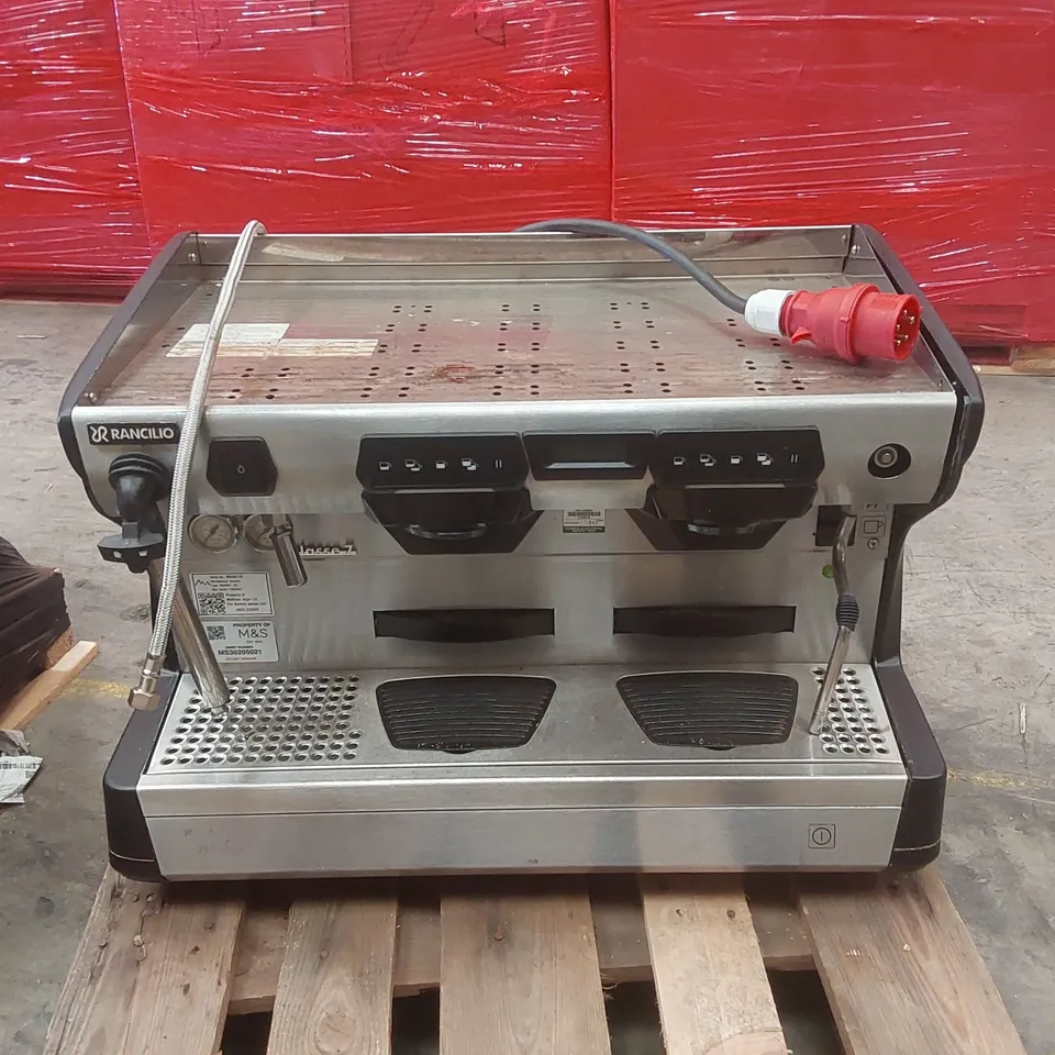 RANCILIO CLASSE 7 2 GROUP COMMERCIAL COFFEE MACHINE WITH ISTEAM