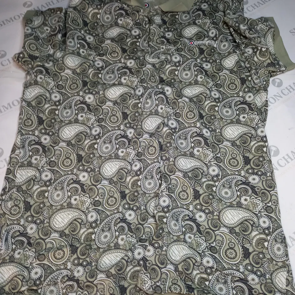 LAMBRETTA PAISLEY BRAND POLO - XXL