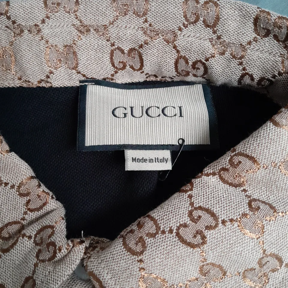 GUCCI POLO SHIRT IN BLACK - MEDIUM