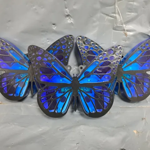 GARDEN REFLECTIONS SET OF 4 BUTTERFLY GROUND STAKE LIGHTS