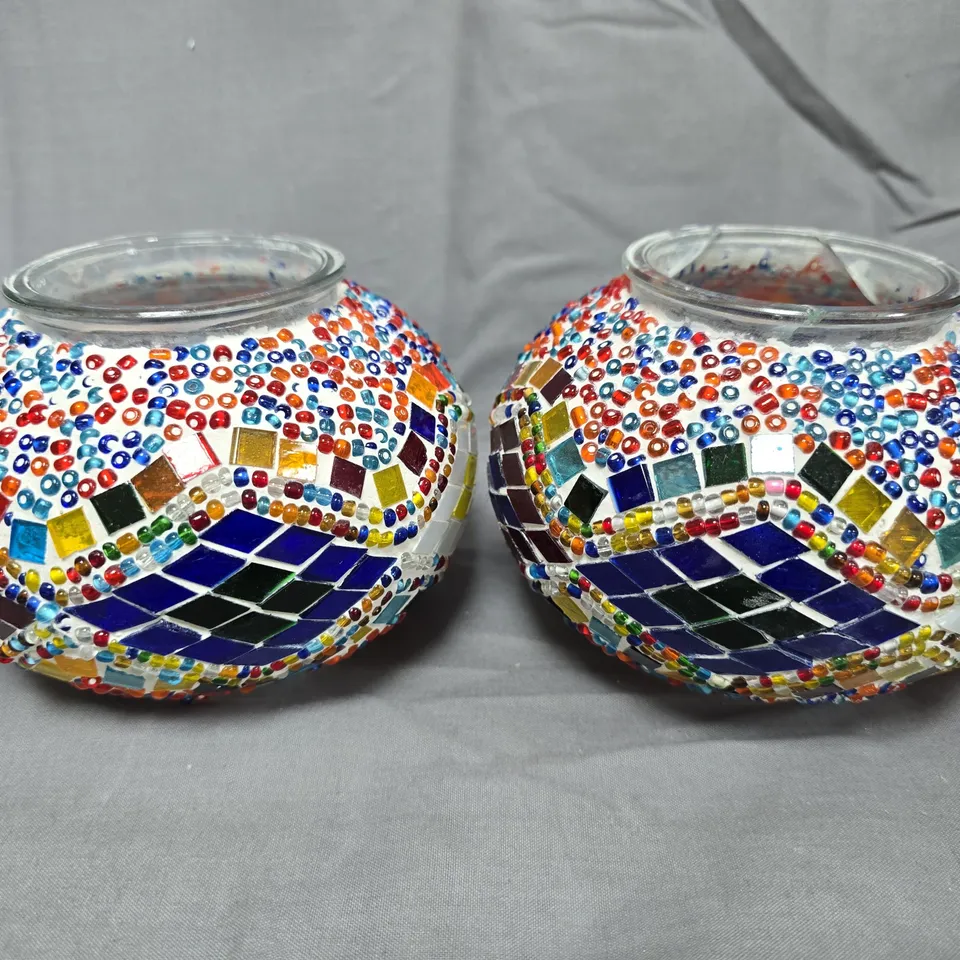 TURKISH MOSAIC GLASS LAMP KIT WITH INSTRUCTION MANUAL AND HARDWARE