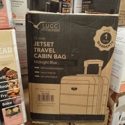 BOXED LUGG - 15 INCH JETSET TRAVEL CABIN BAG MIDNIGHT BLUE 