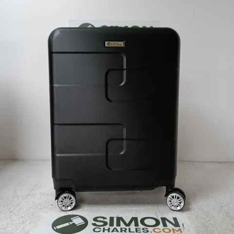 WORLD EXPLORER HARD-SHELL WHEELED SUITCASE – BLACK, UPRIGHT