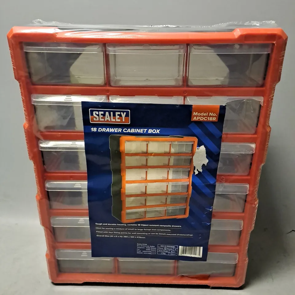 SEALED SEALEY 18 DRAWER CABINET BOX