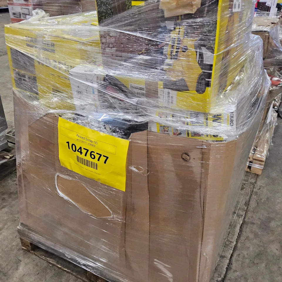 PALLET OF APPROXIMATELY 20 UNPROCESSED RAW RETURN HOUSEHOLD AND ELECTRICAL GOODS TO INCLUDE;