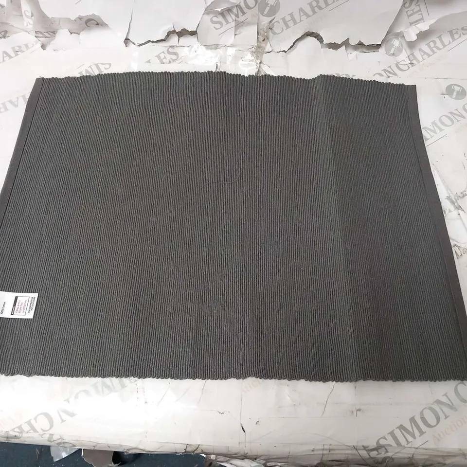 APPROXIMATELY 12  BOXES OF FOUR BRAND NEW 100% COTTON GREY PLACEMATS