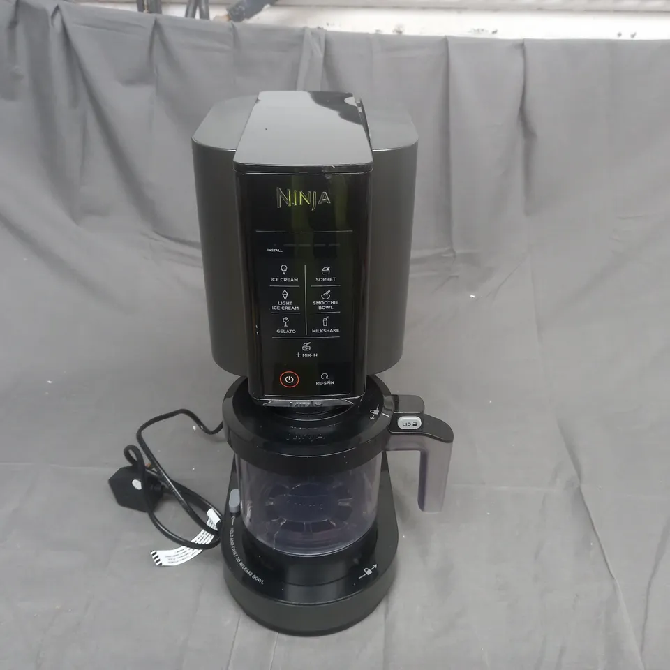 BOXED NINJA CREAMI ICE CREAM & DESSERT MAKER IN BLACK 