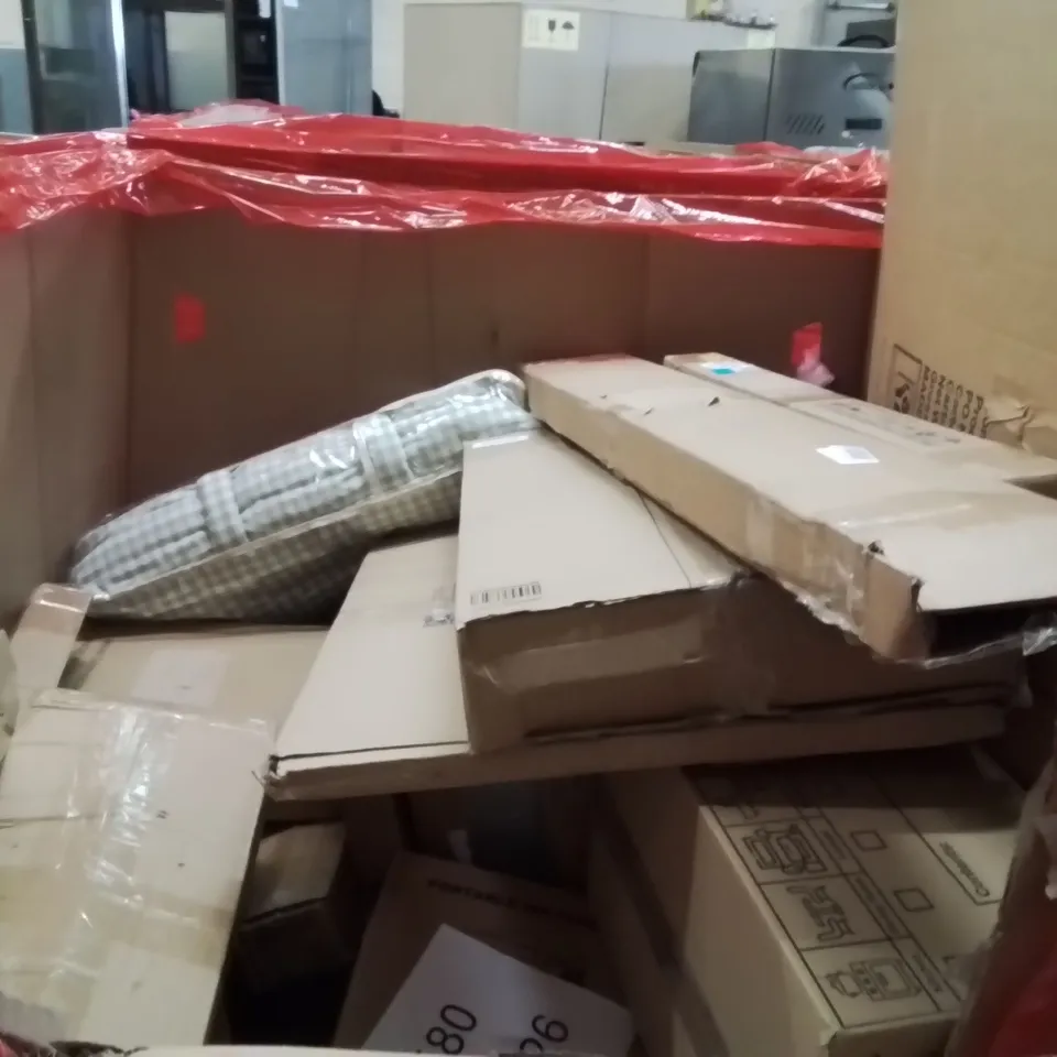PALLET OF ASSORTED HOUSEHOLD GOODS AND PRODUCTS TO INCLUDE;HULA RING,OFFICE CHAIR,AIR COOLER