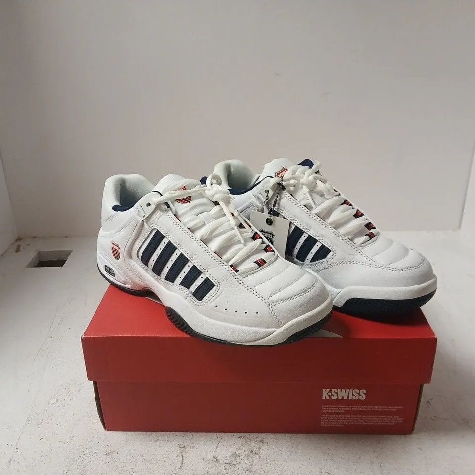 K-SWISS WHITE TRAINERS – MEN'S SHOES UK 8