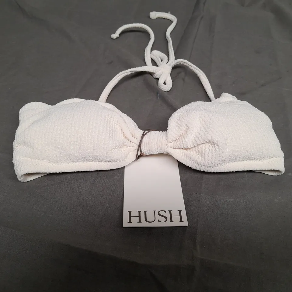 HUSH STELLA SCALLOP BIKINI TOP SIZE 4