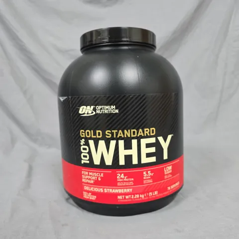 OPTIMUM NUTRITION GOLD STANDARD WHEY 2.28KG IN STRAWBERRY
