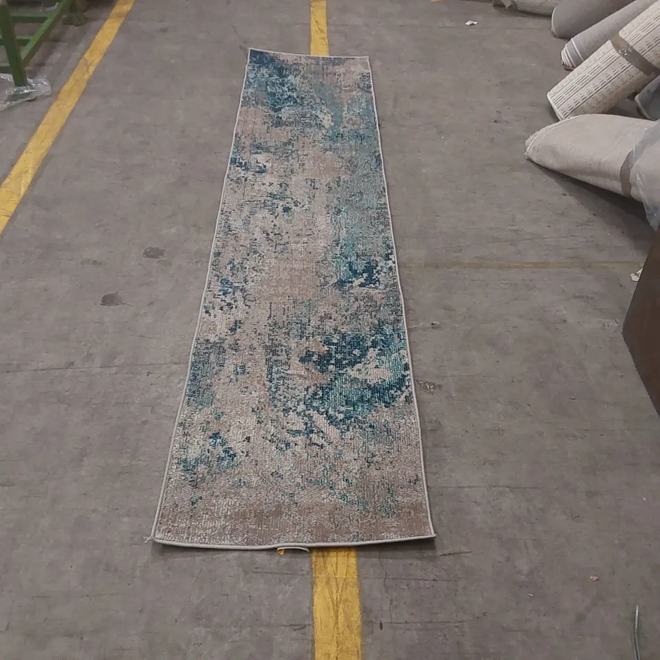 QUALITY MASARDIS ABSTRACT AREA RUG - 66 x 305cm