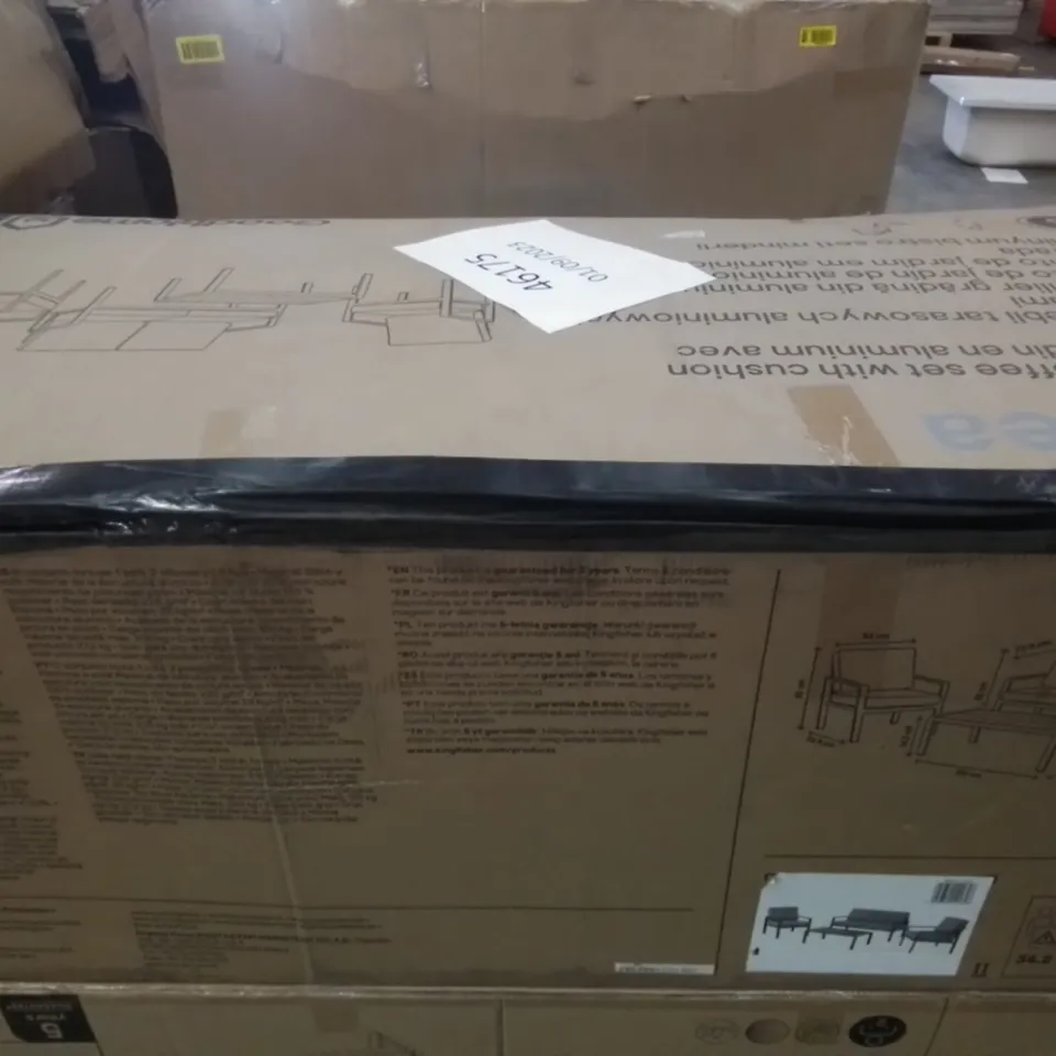 BOXED GOODHOME MOOREA 4 SEATER COFFEE SET 