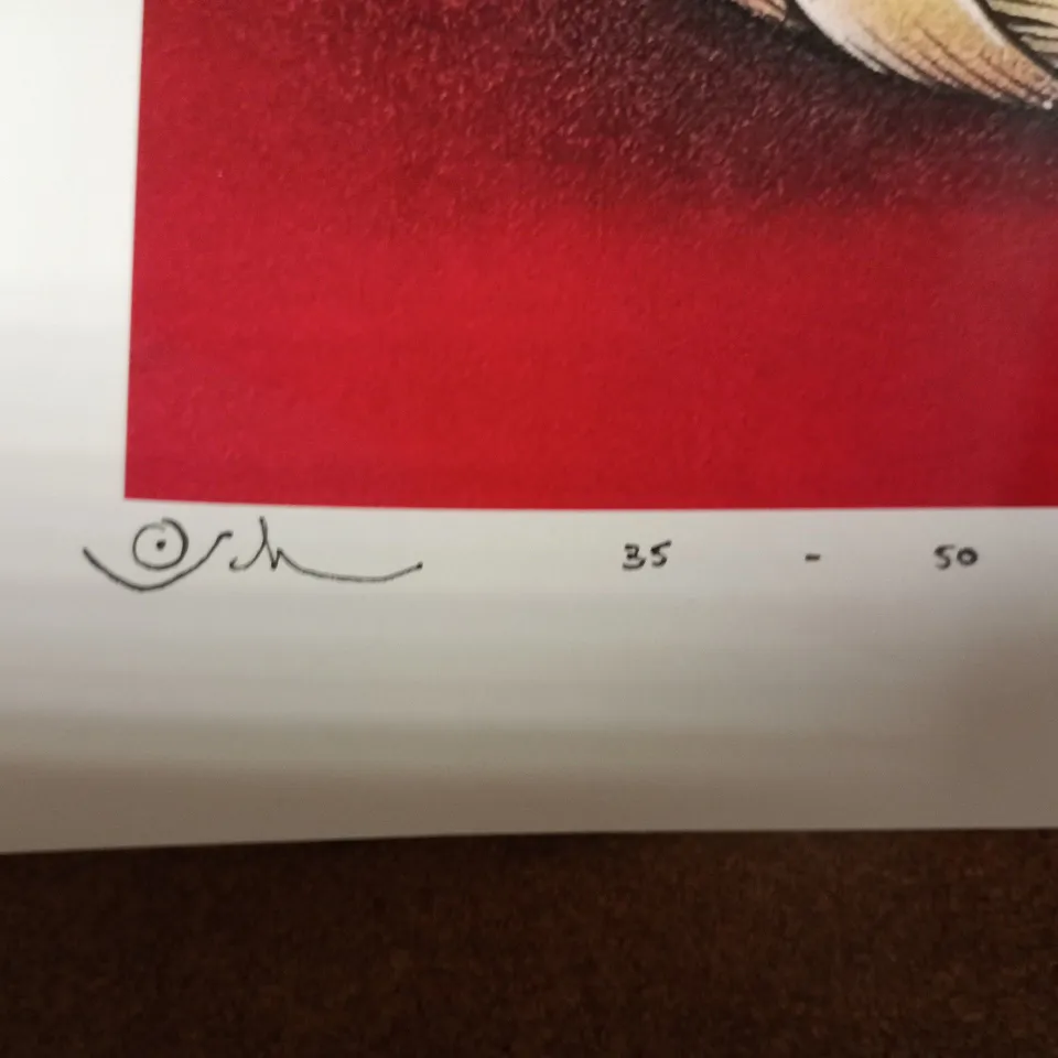SIGNED OTTO SCHADE "YOUHOU!" ART PRINT - 35/50