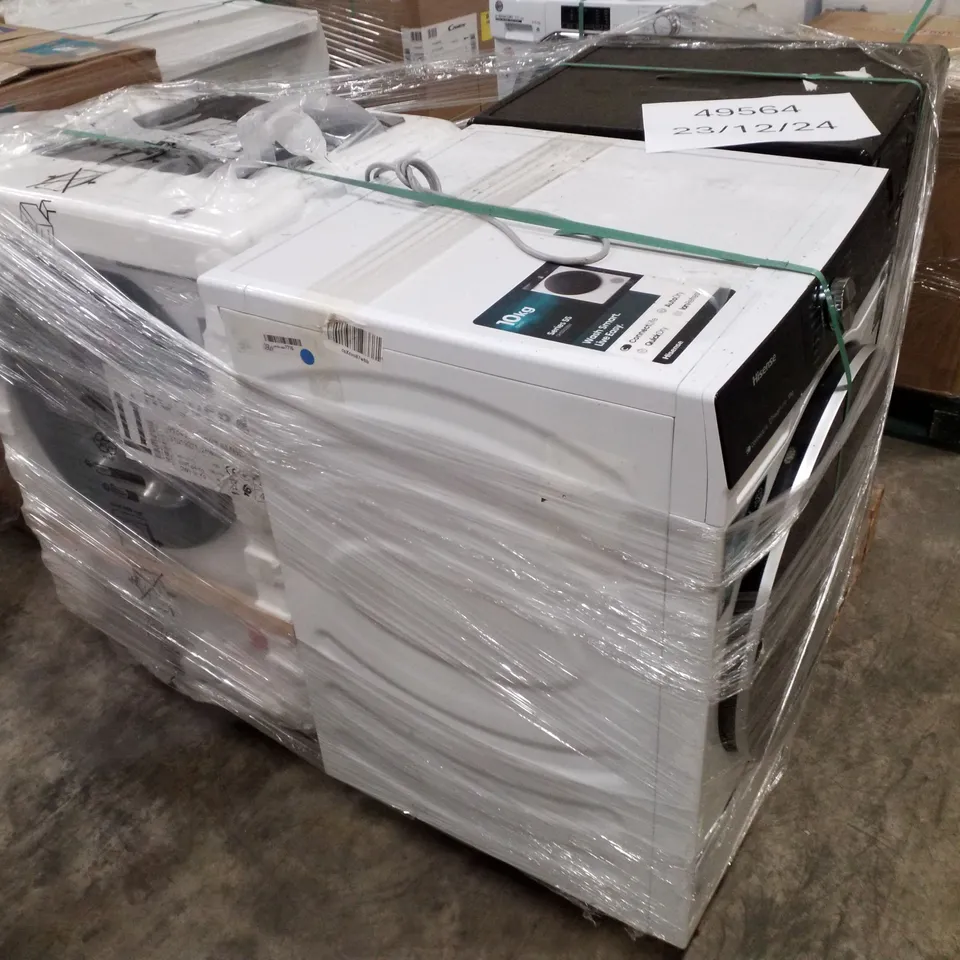 PALLET OF APPROXIMATELY 4 UNPROCESSED RAW RETURN WHITE GOODS TO INCLUDE