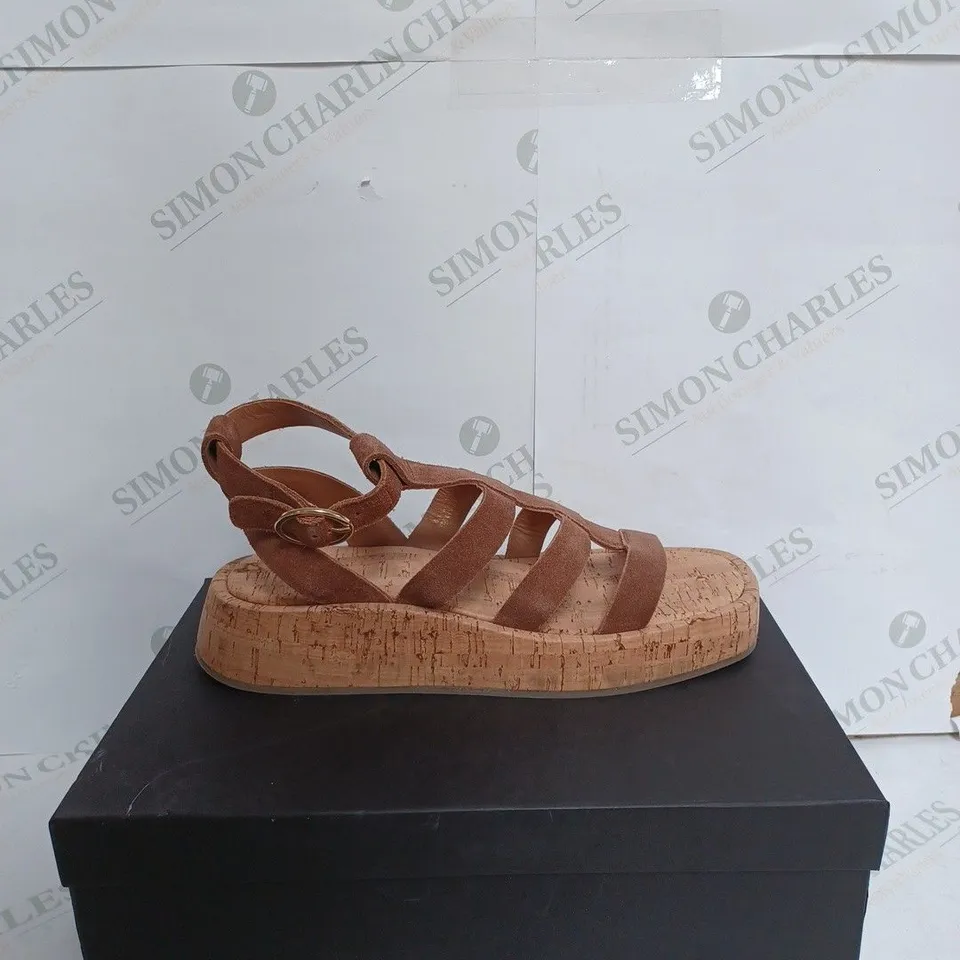 HUSH BARLEY GLADIATOR SANDAL IN BROWN - EU 41