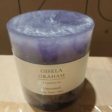 APPROXIMATELY 24 GISELA GRAHAM LONDON UNSCENTED PARAFFIN WAX CANDLE β 70HR BURN TIME