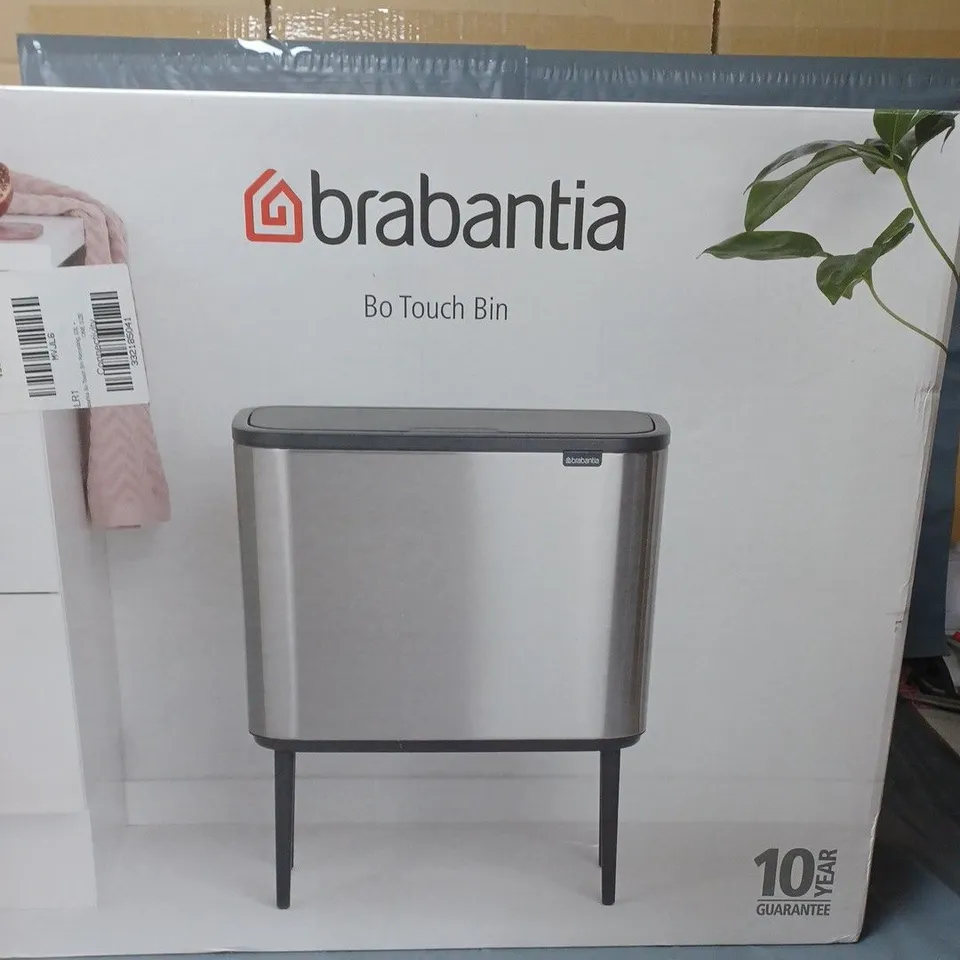 BRABANTIA BO TOUCH BIN WITH 2 INNER BUCKETS 11+23 LITERS RRP £105.99