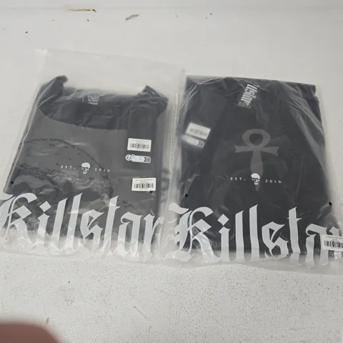 LOT OF APPROXIMATELY 16 BRAND NEW KILLSTAR ITEMS TO INCLUDE SKULLCAP SWEATER DRESSES AND MORBIDAS TALE MINI DRESSES - VARIOUS SIZES