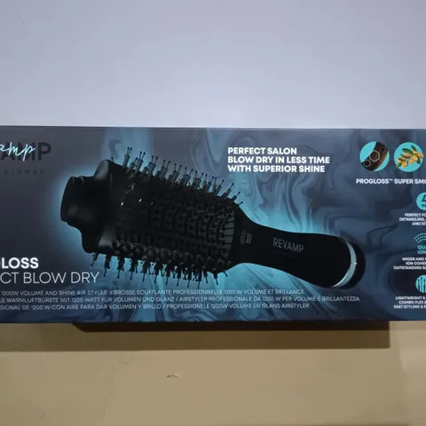 BOXED REVAMP PROGLOSS PERFECT BLOW DRY 1200W AIR STYLER
