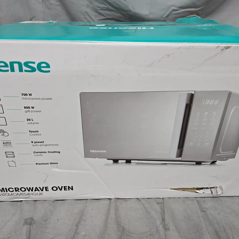 RUSSELL HOBBS MIRROR FRONT COMPACT MICROWAVE - COLLECTION ONLY