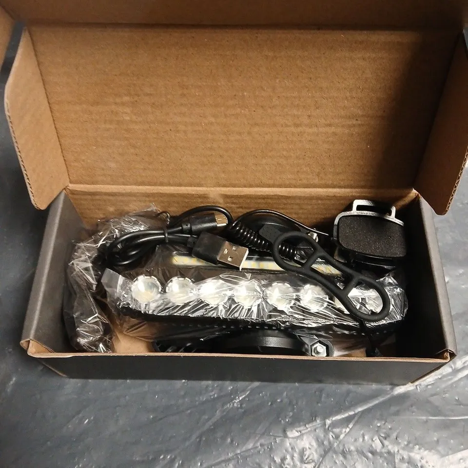 BOXED RECHARGEABLE HORN BICYCLE LIGHTS 