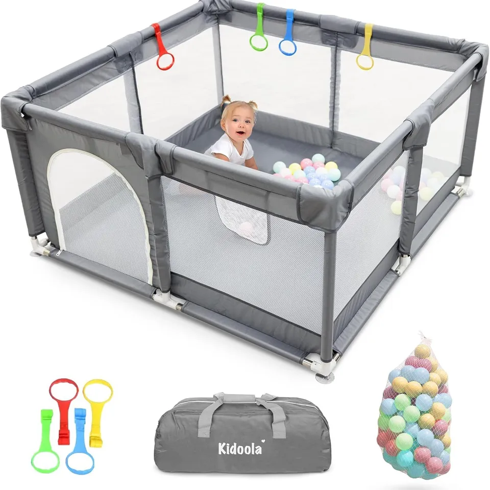 BOXED KIDOOLA SOFT PLAYPEN WITH ACCESSORIES (1 BOX)