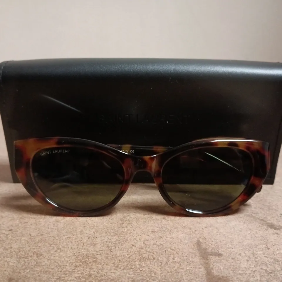 SAINT LAURENT SUNGLASSES – TORTOISHELL CAT-EYE